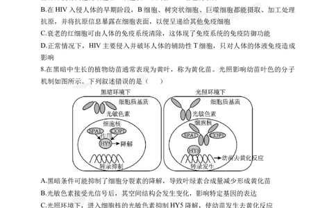 四月生物每周好题精选（第1周）_2024高考押题卷_152024其他平台全系列_资料2024版（名校︱机构）备考押题资料_（冲刺高考）正确云&middot;四月每周好题精选（第1周）