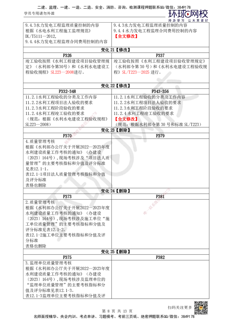 HQ-水利-26年教材对比明细-25%_2026年一级建造师_2026年一建水利_2026年一建水利SVIP_2026一建水利SVIP_01-精华文档✿电子教材✿历年真题_03-2026年一建水利-环球网校-教材对比明细