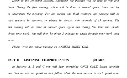 2011年英语专业四级考试真题及答案_2025专四专八真题及备考资料_2009-2024专四真题+备考资料_历年2009-2023专四真题及答案PDF_专四老题型