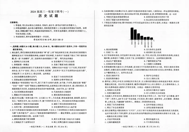 历史-百师联盟2024届高三一轮复习联考(一)新高考(1)(1)_2023年9月_029月合集_2024届百师联盟高三一轮复习联考(一)新高考