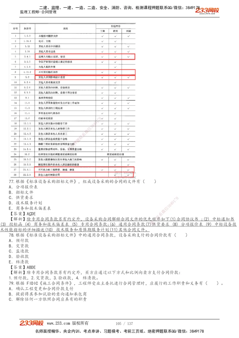 233-合同管理-真题解析-20-25年_监理工程师_2025监理工程师_2025年监理工程师SVIP_2025年监理合同管理SVIP_2025真题解析
