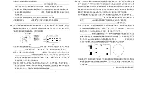生物学安徽省多校联考2025-2026学年高三上学期1月月考(1)_2026年1月_260121安徽省天一联考2025-2026学年高三上学期1月月考（全科）