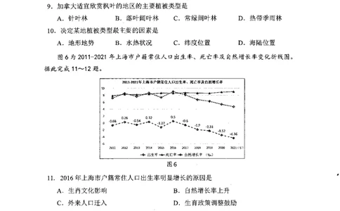 广西柳州市2023-2024学年高三9月摸底考试地理(1)_2023年9月_029月合集_2024届广西柳州市高三9月摸底考试（全科）