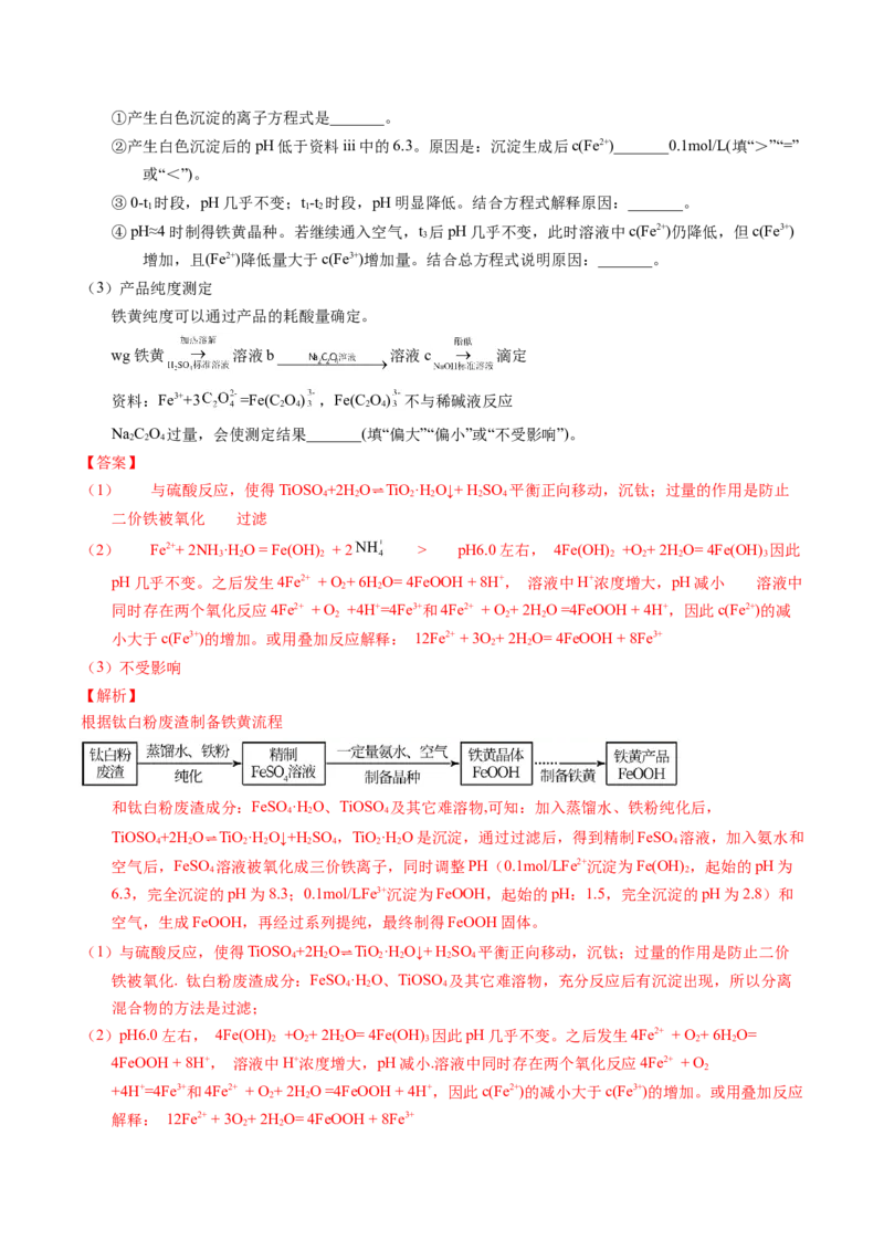 专题96工艺流程&mdash;&mdash;金属元素载体（解析卷）_近10年高考真题汇编（必刷）_十年（2014-2024）高考化学真题分项汇编（全国通用）_十年（2014-2023）高考化学真题分项汇编（全国通用）