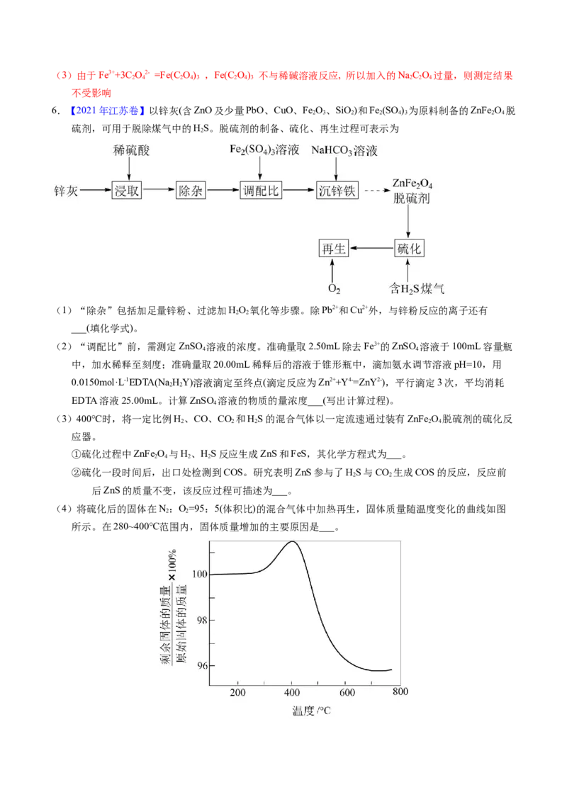 专题96工艺流程&mdash;&mdash;金属元素载体（解析卷）_近10年高考真题汇编（必刷）_十年（2014-2024）高考化学真题分项汇编（全国通用）_十年（2014-2023）高考化学真题分项汇编（全国通用）