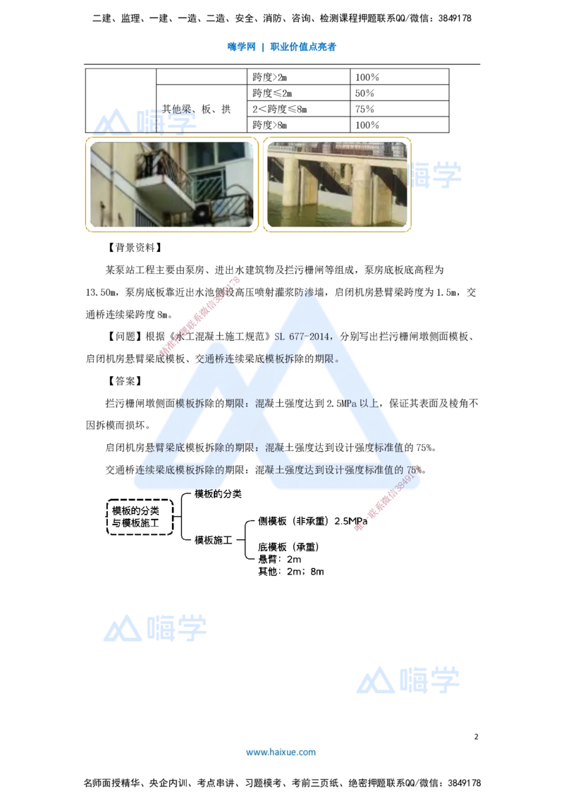 24.2025马丽娜-3D实景通关-第4章（4）模板的分类与模板施工_2026年一级建造师_2026年一建水利_2025年一建水利SVIP_02-基础精讲✿高端面授✿深度强化_讲义