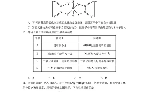 化学-2024届新高三开学摸底考试卷（全国通用，新教材）02（考试版）_2024届新高三开学摸底考试卷_化学-2024届新高三开学摸底考试卷