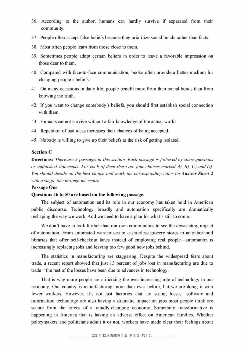 2021.12六级真题第3套_英语四六级整合_英语四六级真题版本二此版为主此文件夹会持续更新_六级真题_1.六级真题+答案解析+听力音频_2014年-2022年真题解析音频_2021年12月CET6