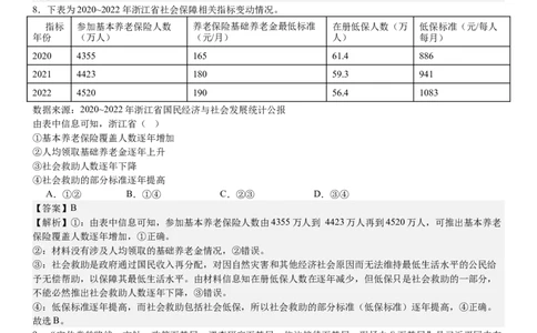浙江政治-1月-答案-p_近10年高考真题汇编（必刷）_2024年高考真题_高考真题（截止6.29）_其他地方卷（目前搜集不完整）_浙江卷（1月全，6月化、通用技术、信息技术）