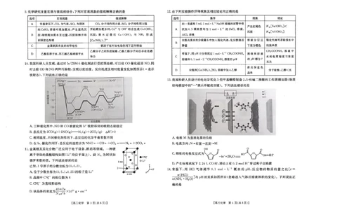 河北金太阳&ldquo;五个一&rdquo;名校联盟2026届高三年级联考化学(1)_2026年1月_260121河北五个一名校联盟2026届高三1月联考（全科）