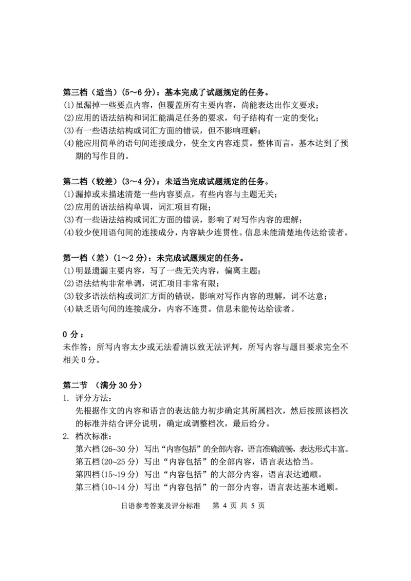湛江市2026年普通高考测试（一）日语答案(1)_2026年1月_260128广东省湛江市高三年级2026年高考测试（一）(湛江一模)（全科）_2026届湛江市高三上学期普通高考测试（一）日语试题含答案