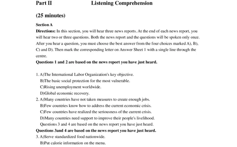 2016年6月大学英语四级第1套真题_英语四六级整合_英语四六级真题版本二此版为主此文件夹会持续更新_四级真题_1.四级真题+答案解析+听力音频(1989-2025)_2016年_2016年06月CET4