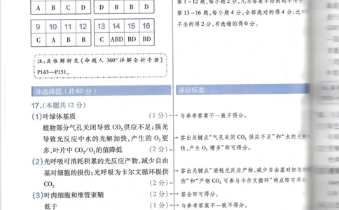天星生物A卷答案_2024高考押题卷_12024天星全系列_@@@天星临考押题密卷汇总重复_2024年tx高考临考押题密卷湖南专版_生物