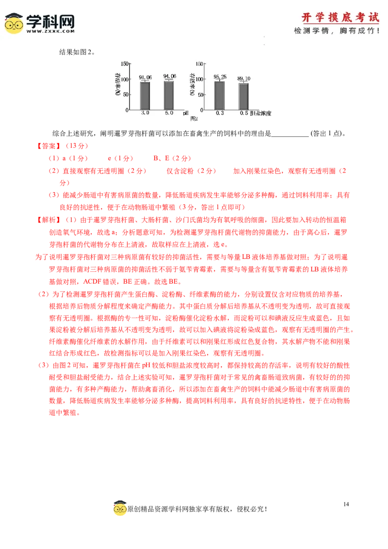 生物-2024届新高三开学摸底考试卷（全国通用新教材）02(解析版)_2024届新高三开学摸底考试卷_生物-2024届新高三开学摸底考试卷_生物-2024届新高三开学摸底考试卷（全国通用，新教材）02