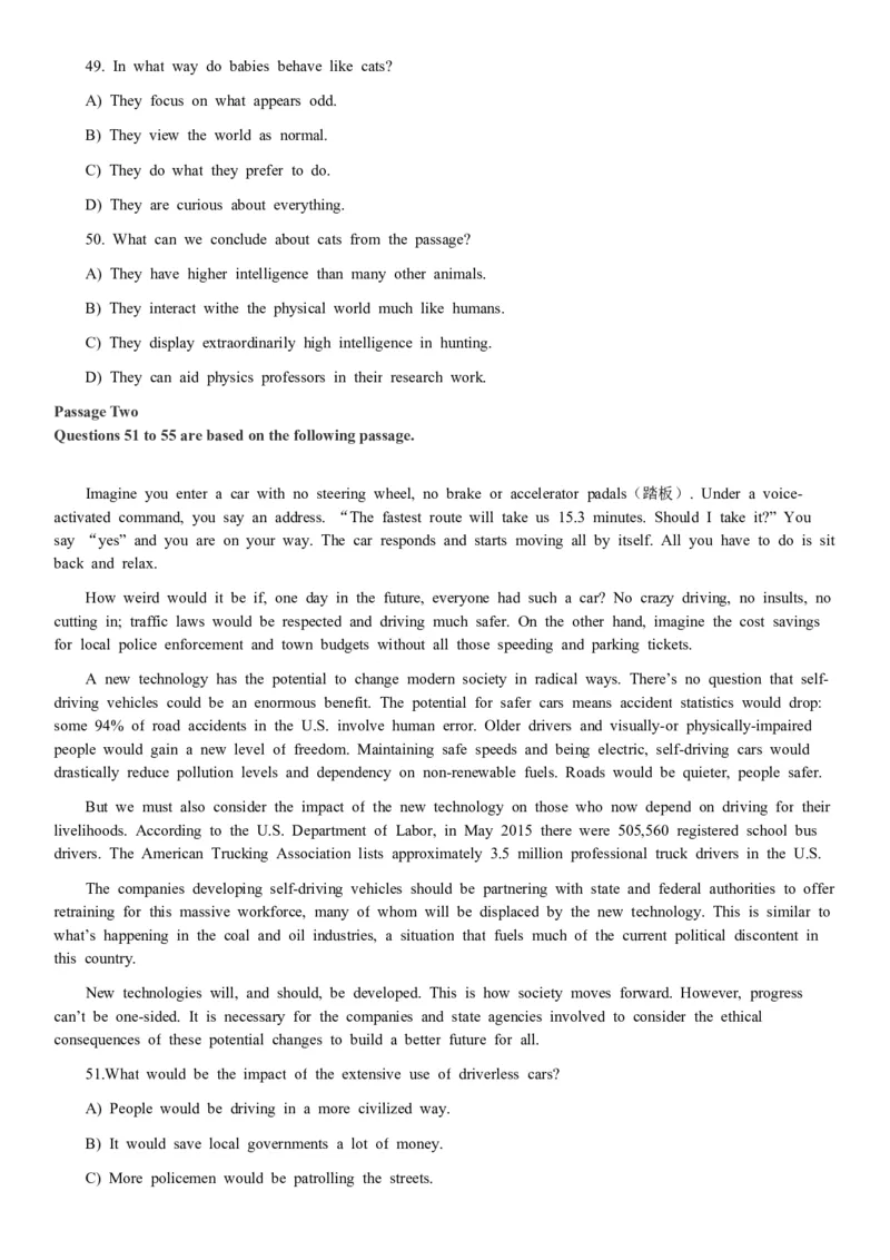 2018年12月四级真题第三套_英语四六级整合_英语四六级真题版本二此版为主此文件夹会持续更新_四级真题_1.四级真题+答案解析+听力音频(1989-2025)_12014-2022年(真题-解析-听力=已完结)