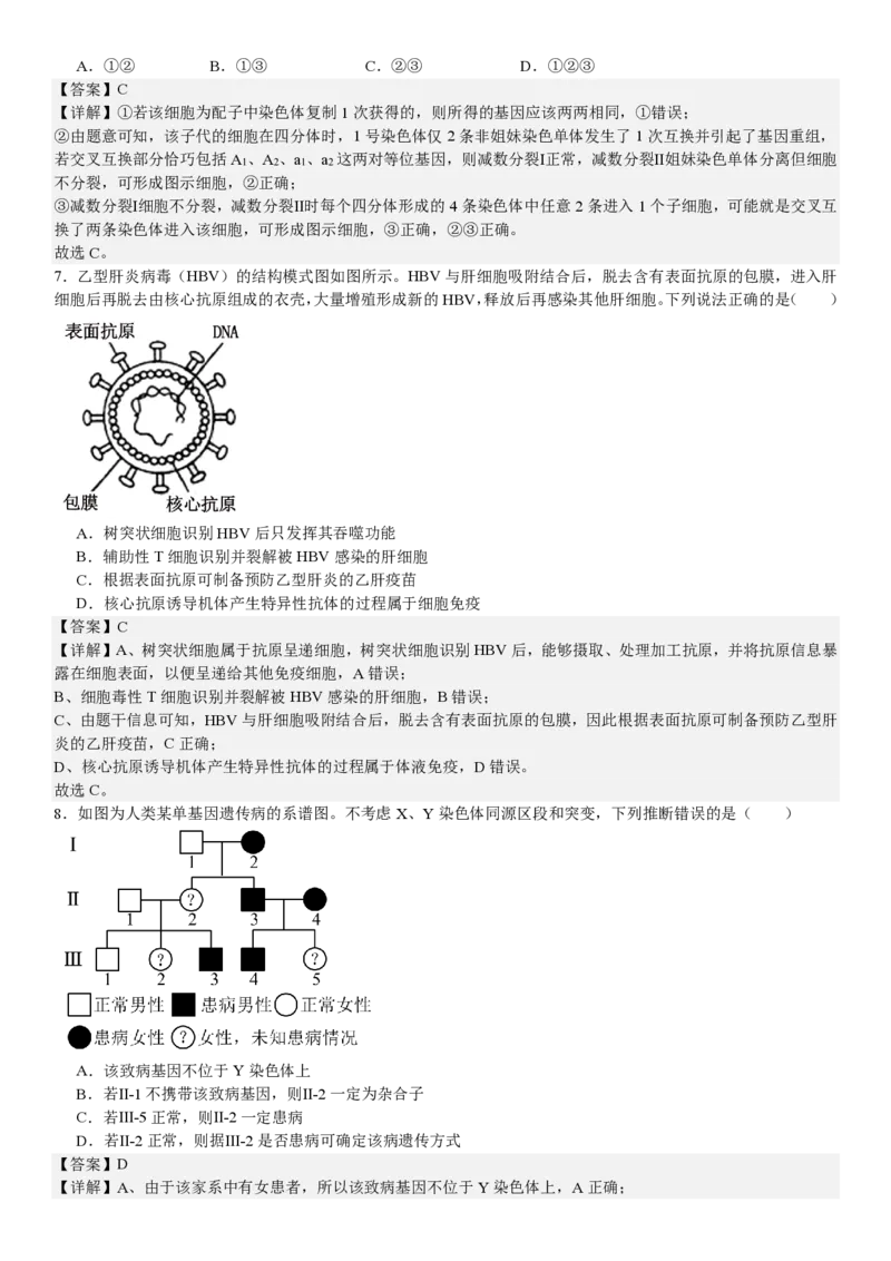 山东生物-答案-p_近10年高考真题汇编（必刷）_2024年高考真题_高考真题（截止6.29）_山东卷副科（6科全）