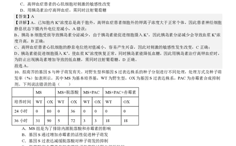 山东生物-答案-p_近10年高考真题汇编（必刷）_2024年高考真题_高考真题（截止6.29）_山东卷副科（6科全）