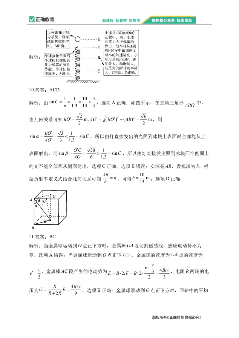 2023届新高考物理金榜猜题卷湖北专版_2023高考押题卷_正确教育金榜猜题卷_（新高考）正确教育丨金榜猜题卷_新高考物理