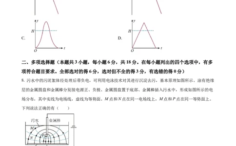 精品解析：2024年高考广东卷物理真题（原卷版）_高考真题全网收集_物理_2024年新高考广东卷物理高考真题解析（参考版）