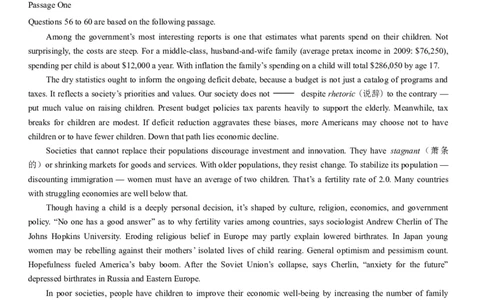 2013年12月六级考试真题（三）_英语四六级整合_英语四六级真题版本二此版为主此文件夹会持续更新_六级真题_1.六级真题+答案解析+听力音频_2013年12月CET6_02、真题Word版