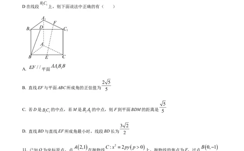 陕西省西安市2024-2025学年高三上学期11月联考一模试题数学Word版含答案_11月_241104陕西省西安市2024-2025学年高三上学期11月联考一模（高新第一中学、安康市高新中学、宝鸡中学）