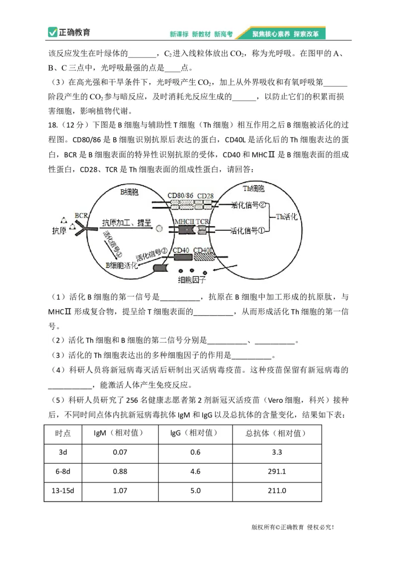 2023届新高考生物金榜猜题卷湖南专版_2023高考押题卷_正确教育金榜猜题卷_（新高考）正确教育丨金榜猜题卷_新高考生物