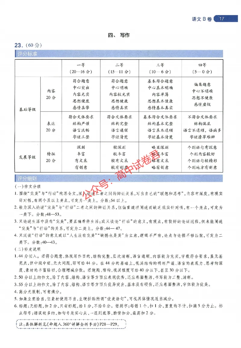 天星教育2024年高考临考预测押题密卷全国版理科卷阅卷人750分考场评分标准_1_2024高考押题卷_12024天星全系列_@@@天星临考押题密卷汇总重复