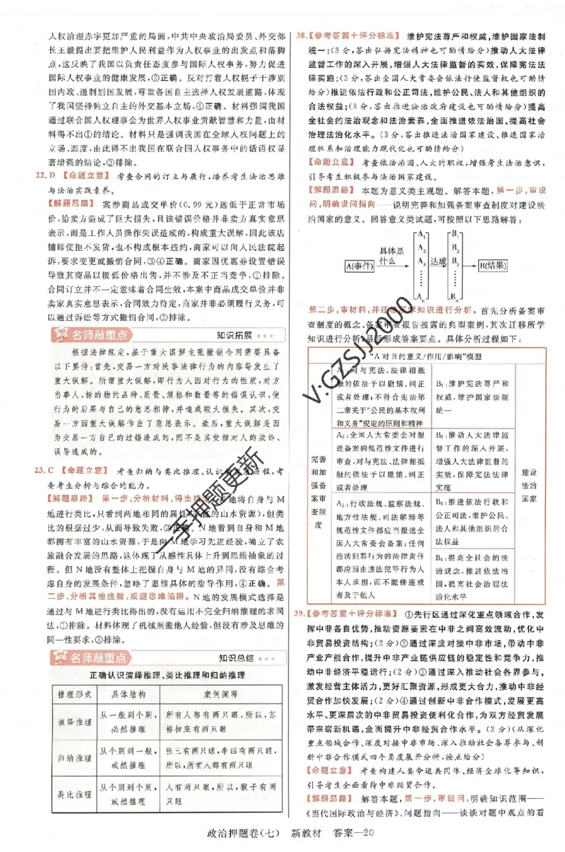 天星教育2024新教材高考最后一卷政治延边教育出版社六维解析册_2024高考押题卷_12024天星全系列_tx《金k卷&middot;最后一卷》（9科全）_新高考新教材