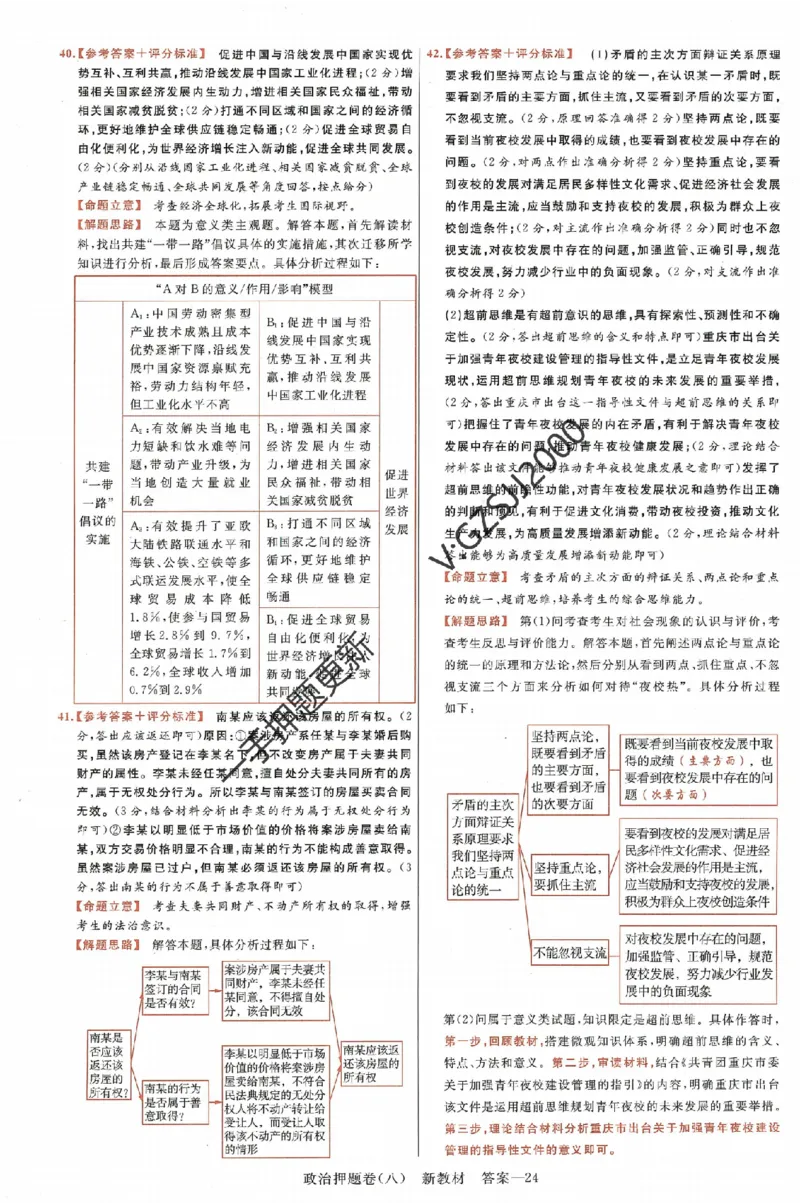 天星教育2024新教材高考最后一卷政治延边教育出版社六维解析册_2024高考押题卷_12024天星全系列_tx《金k卷&middot;最后一卷》（9科全）_新高考新教材