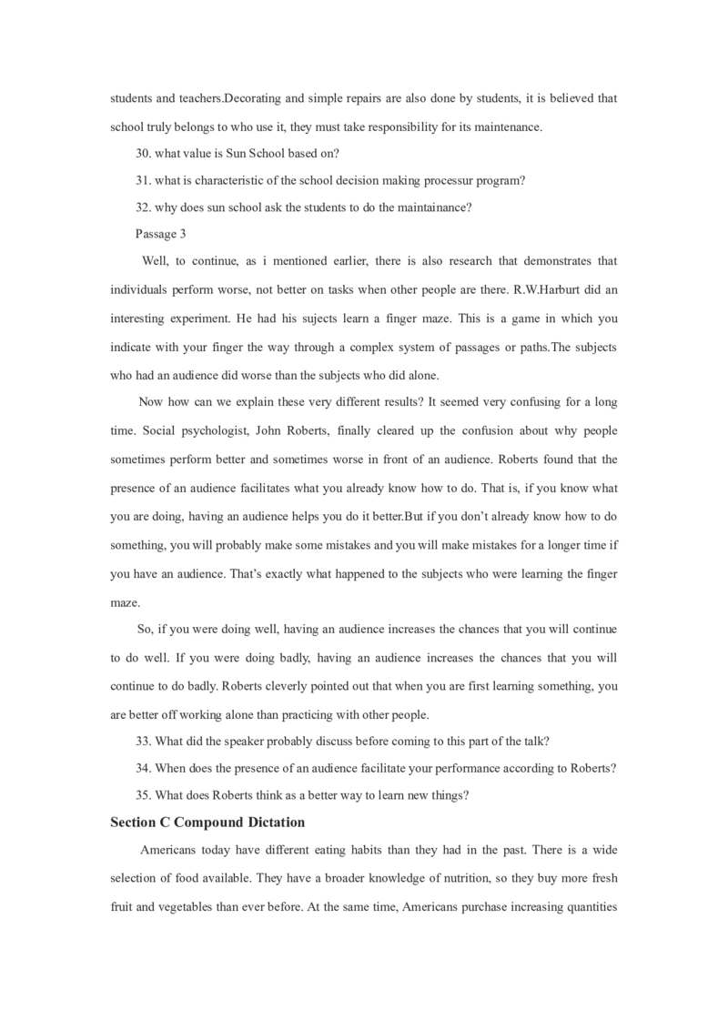 2012年12月英语四级真题及答案（二）_英语四六级整合_英语四六级真题版本二此版为主此文件夹会持续更新_四级真题_1.四级真题+答案解析+听力音频(1989-2025)_2012年12月CET4