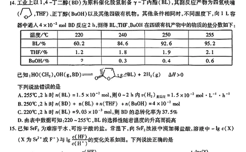 2024届东北三省三校高三下学期第四次联合模拟考试-化学(1)_2024年6月(1)_026月合集_2024届东北三省三校高三下学期第四次联合模拟考试全科