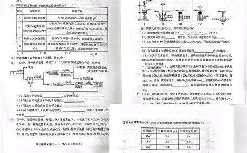 化学(1)_2023年10月_0210月合集_2024届云南省高三上学期10月第一次质量检测_云南省2024届高三上学期10月第一次质量检测化学