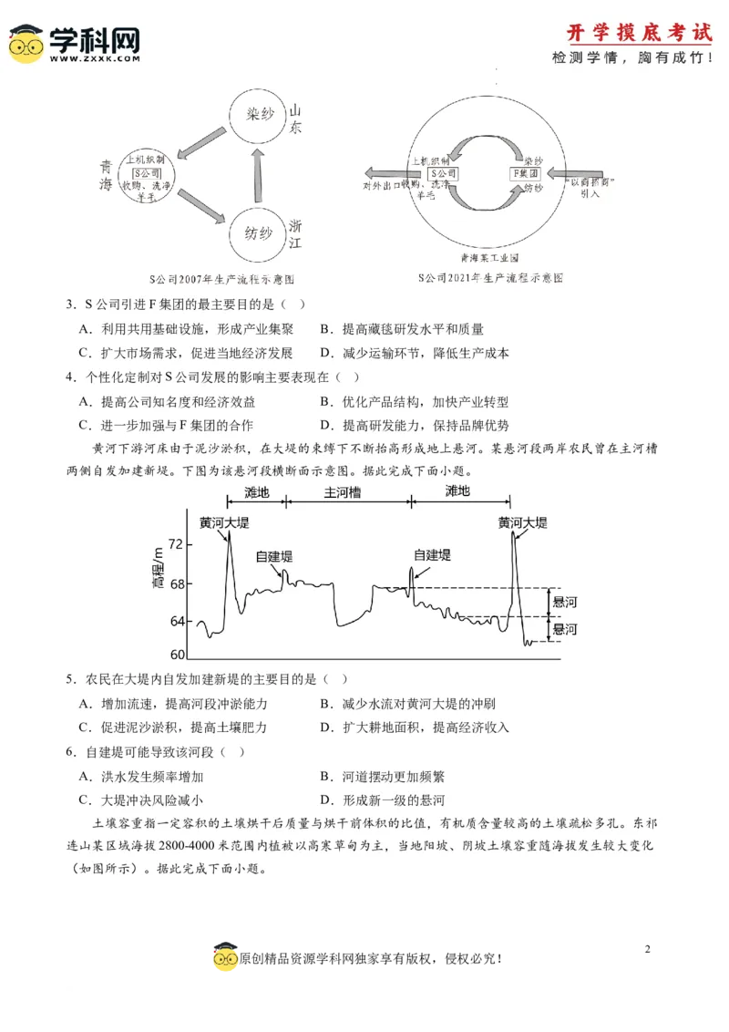 地理-2024届新高三开学摸底考试卷（新高考通用）02(考试版)_2024届新高三开学摸底考试卷_地理-2024届新高三开学摸底考试卷_地理-2024届新高三开学摸底考试卷（新高考通用）02_39440848