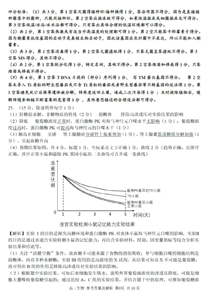 七彩阳光高三上(开学考)-生物试题+答案(1)_2023年9月_029月合集_2024届浙江省七彩阳光高三上学期返校联考