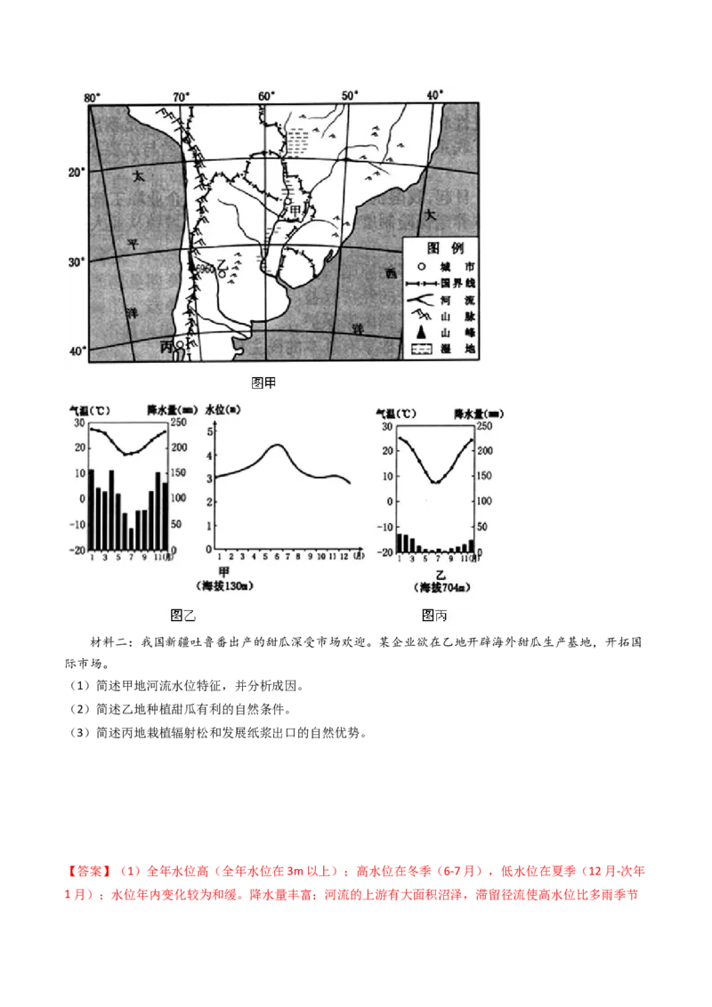 专题11区域产业活动-十年（2014-2023）高考地理真题分项汇编（解析卷）_近10年高考真题汇编（必刷）_十年（2014-2024）高考地理真题分项汇编（全国通用）