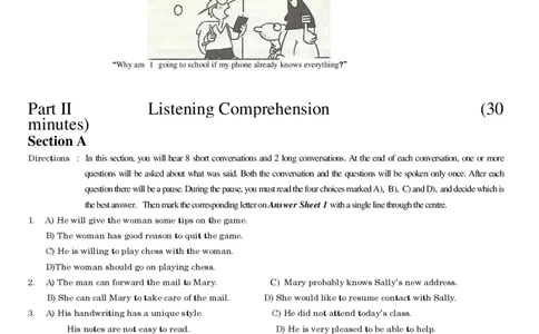 2015年6月大学英语四级真题（一）_英语四六级整合_英语四六级真题版本二此版为主此文件夹会持续更新_四级真题_1.四级真题+答案解析+听力音频(1989-2025)_2015年_2015年06月CET4