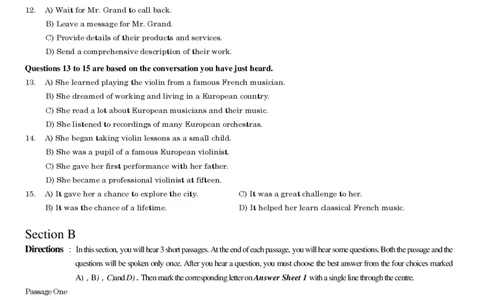 2015年6月大学英语四级真题（一）_英语四六级整合_英语四六级真题版本二此版为主此文件夹会持续更新_四级真题_1.四级真题+答案解析+听力音频(1989-2025)_2015年_2015年06月CET4