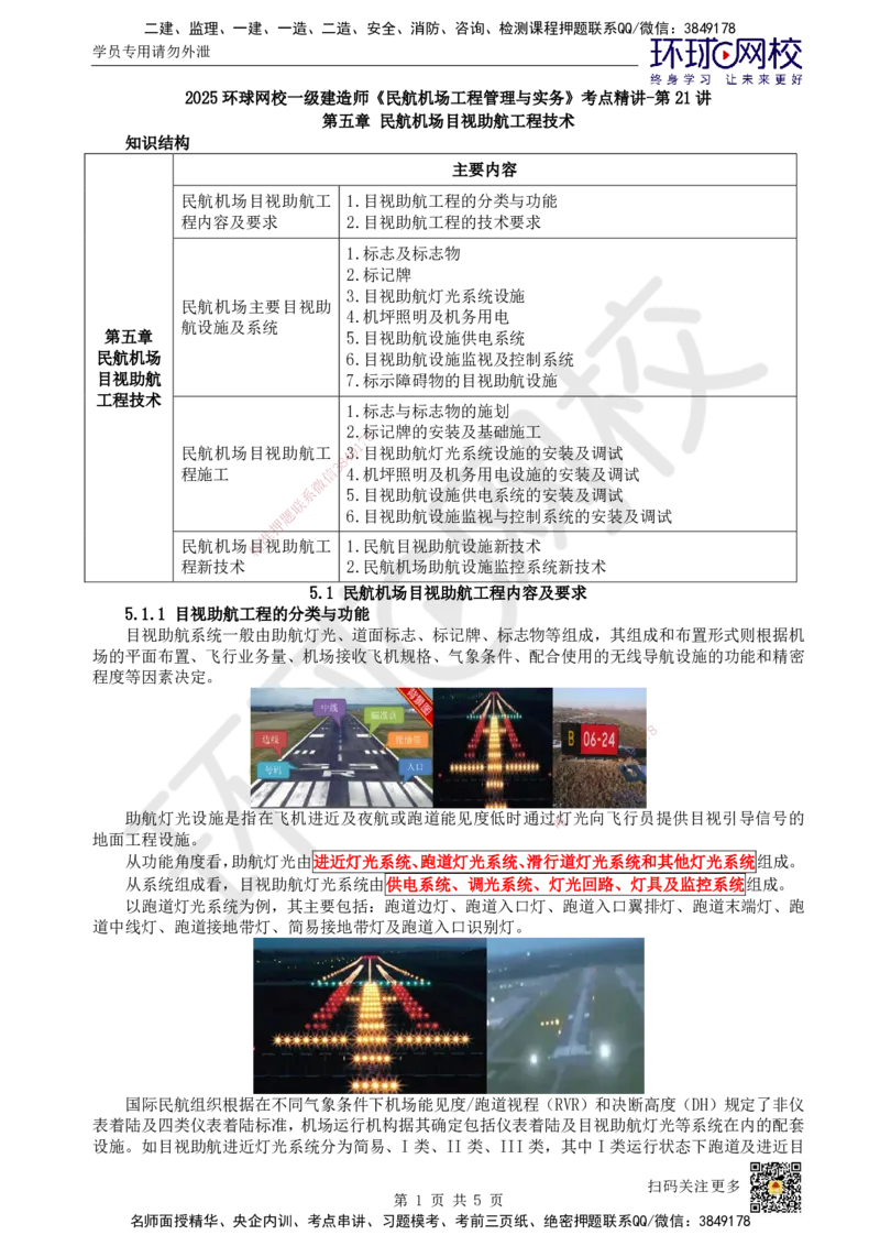 21.第21讲-51民航机场目视助航工程内容及要求_2026年一级建造师_2026年一建民航_2025年一建民航SVIP_02-基础精讲✿高端面授✿深度强化_07-民航《考点精讲班》谷永生HQ