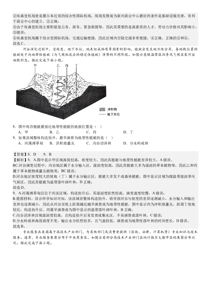 辽宁地理-答案-p_近10年高考真题汇编（必刷）_2024年高考真题_高考真题（截止6.29）_辽宁卷副科（黑龙江、辽宁、吉林）（6科全）