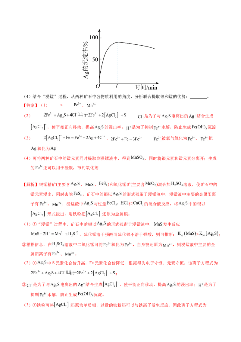 专题93工艺流程&mdash;&mdash;物质分离提纯（解析卷）_近10年高考真题汇编（必刷）_十年（2014-2024）高考化学真题分项汇编（全国通用）_十年（2014-2023）高考化学真题分项汇编（全国通用）