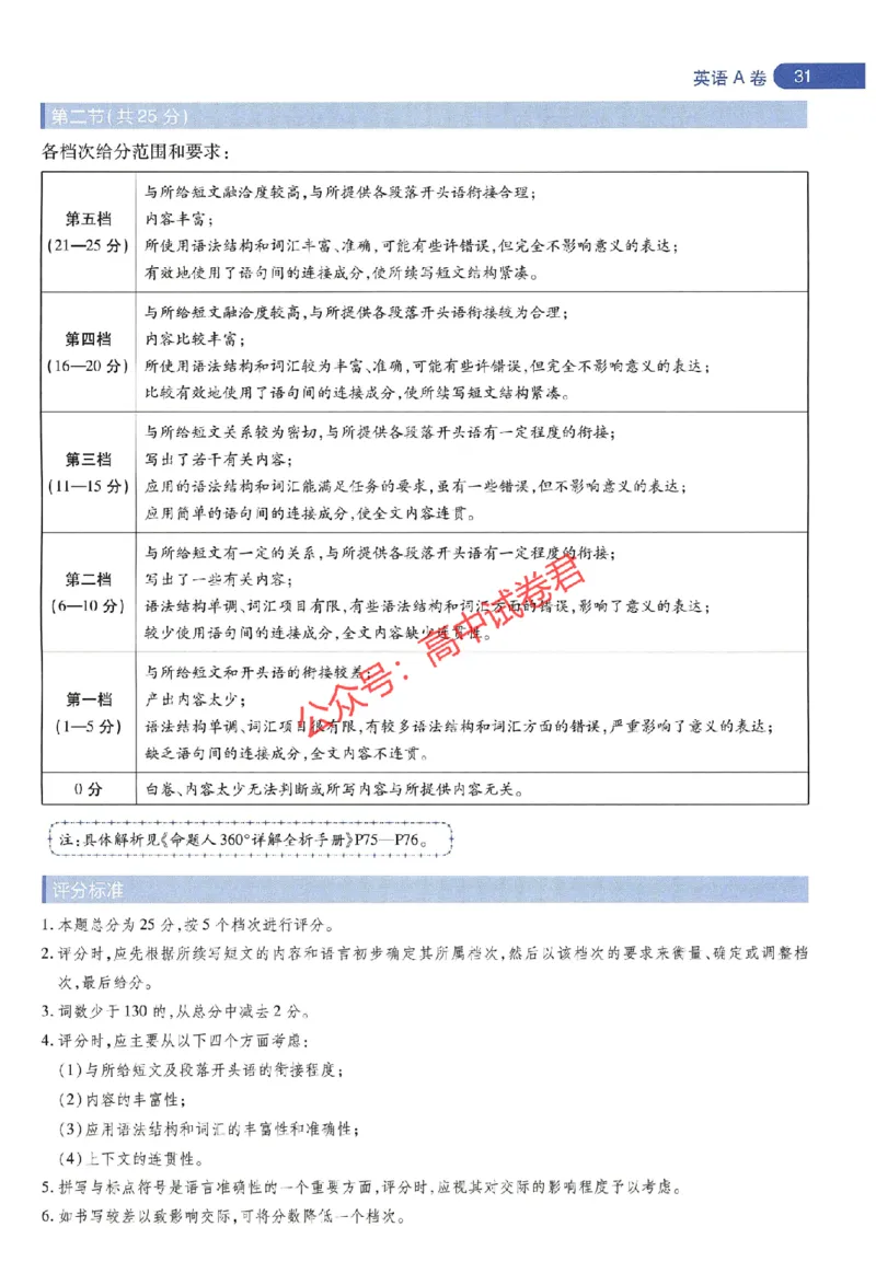 天星教育2024年高考临考预测押题密卷江苏专版阅卷人750分考场评分标准_1_2024高考押题卷_12024天星全系列_@@@天星临考押题密卷汇总重复_2024年tx高考临考押题密卷江苏专版