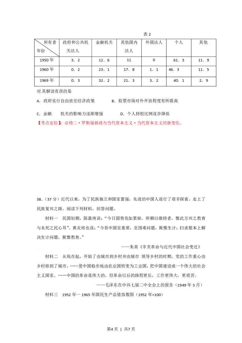 2012年高考历史试卷（福建）（空白卷）_历史历年高考真题_新&middot;PDF版2008-2025&middot;高考历史真题_历史（按年份分类）2008-2025_2012&middot;历史高考真题