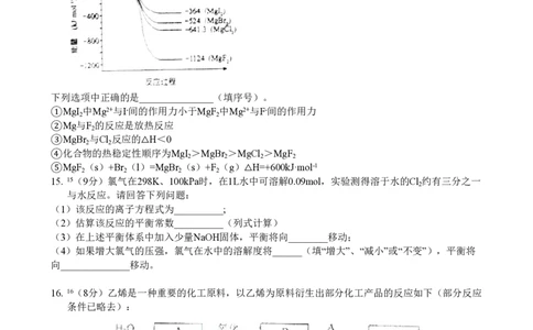 2011年高考化学试卷（海南）（空白卷）_化学历年高考真题_新&middot;PDF版2008-2025&middot;高考化学真题_化学（按省份分类）2008-2025_2008-2024&middot;（海南）化学高考真题