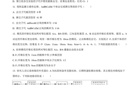 贵州省贵阳市第一中学2026届高三上学期9月开学考试+生物_2025年9月_250909贵州省贵阳市第一中学2026届高三上学期9月开学考试（全科）