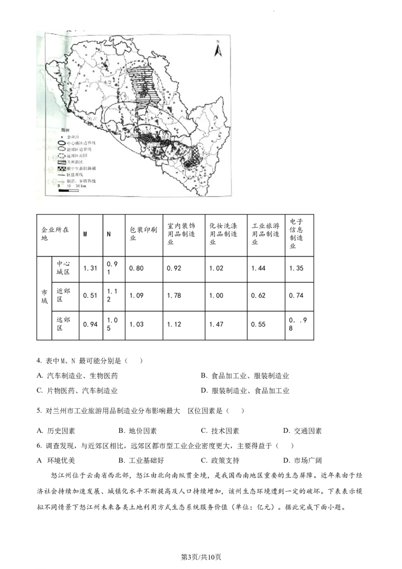 安徽省部分学校2023-2024学年高三上学期摸底大联考地理试题(1)_2023年8月_028月合集_2024届安徽省皖南八校高三上学期8月摸底大联考