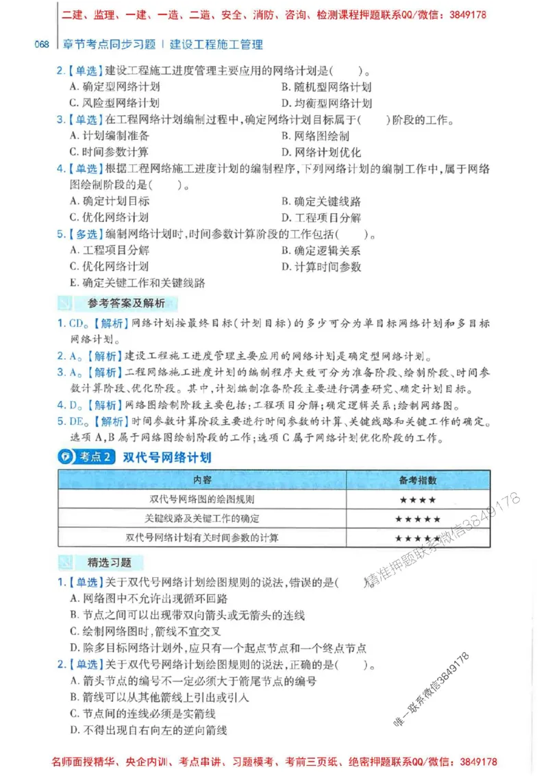 2026年二建管理-核心母题800题（章节考点练习）推荐_2026二建全科_2026二级建造师（持续更新）看这里_2026二建管理SVIP_01-精华文档✿电子教材✿历年真题