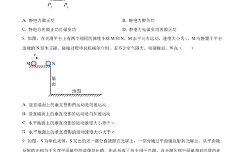 精品解析：2024年高考广西卷物理真题（原卷版）_高考真题全网收集_物理_2024年新高考广西卷物理高考真题解析（参考版）