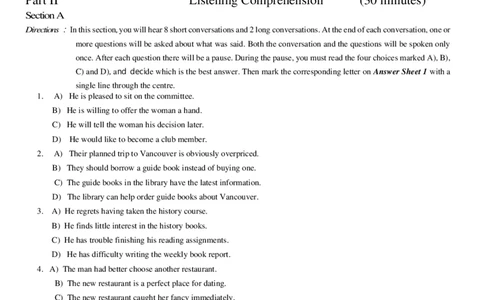 2015年6月大学英语四级真题（二）_英语四六级整合_英语四六级真题版本二此版为主此文件夹会持续更新_四级真题_1.四级真题+答案解析+听力音频(1989-2025)_2015年_2015年06月CET4