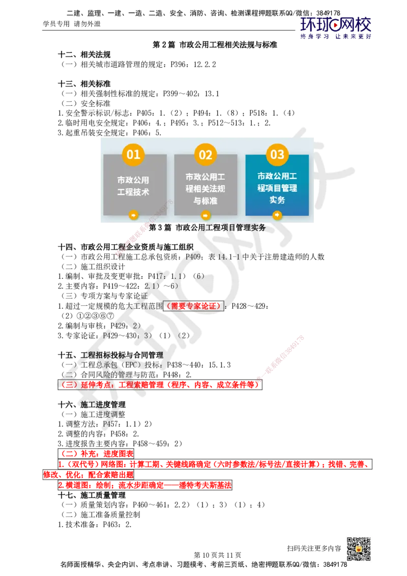 HQ-市政-突击小灶班_2026年一级建造师_2026年一建市政_2025年一建市政SVIP_04-冲刺串讲✿考点强化✿小灶集训_103-市政《突击小灶班》陈明HQ