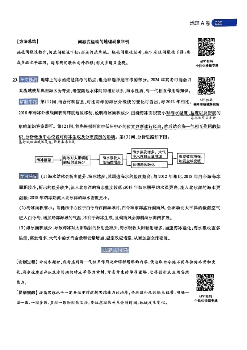 地理AB答案_2024高考押题卷_12024天星全系列_@@@天星临考押题密卷汇总重复_2024年tx高考临考押题密卷湖南专版
